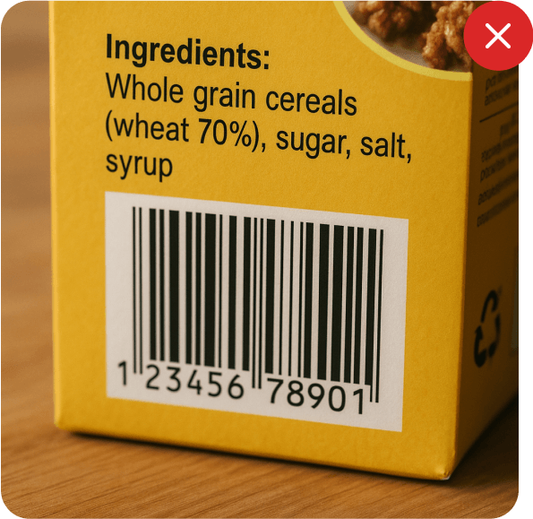 Dont use the barcode scanner